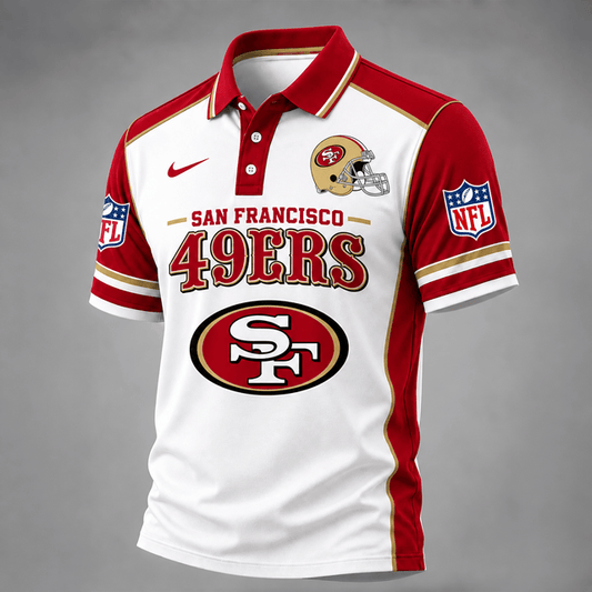 [TOUCHDOWN DEAL] NEW CUSTOMIZED NFL11 SF49 THE 49ERS POLO SHIRT