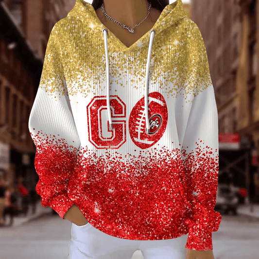 [TOUCHDOWN DEAL] NEW CUSTOMIZED NFL11 SF49 SAN FRANCISCO 49ERS RIBBED HOODIE & SWEATSHIRT
