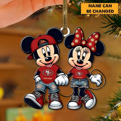 [TOUCHDOWN DEAL] NEW CUSTOMIZED NFL11 SF49 SAN FRANCISCO 49ERS CHRISTMAS ACRYLIC ORNAMENT