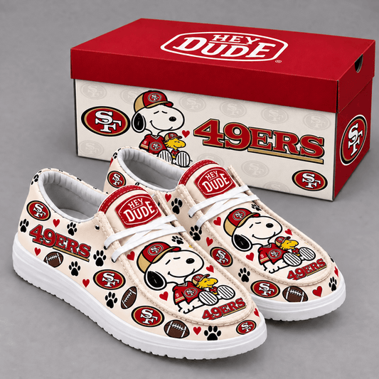 [TOUCHDOWN DEAL] NEW CUSTOMIZED NFL11 SF49 SAN FRANCISCO 49ERS LOAFER SHOES