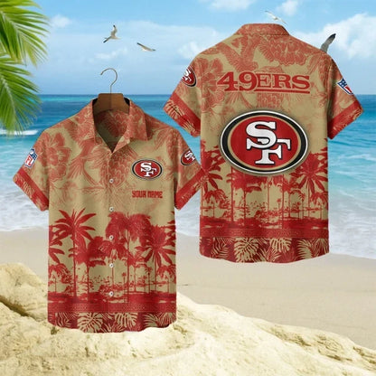 [SPECIAL OFFER] NEW CUSTOMIZED NFL11 SF49 SAN FRANCISCO 49ERS UNISEX HAWAIIAN SHIRT