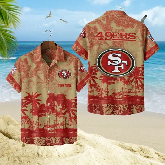 [TOUCHDOWN DEAL] NEW CUSTOMIZED NFL11 SF49 SAN FRANCISCO 49ERS UNISEX HAWAIIAN SHIRT