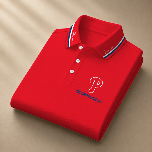 [HOMERUN DEAL] NEW CUSTOMIZED MLB11 PPS PHILADELPHIA PHILLIES POLO SHIRT