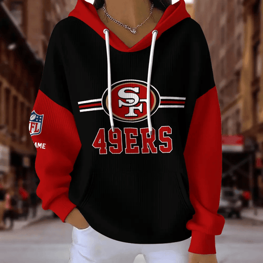 [TOUCHDOWN DEAL] NEW CUSTOMIZED NFL11 SF49 SAN FRANCISCO 49ERS RIBBED HOODIE & SWEATSHIRT