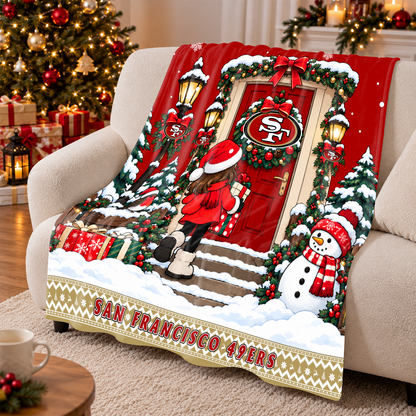 [TOUCHDOWN DEAL] NEW CUSTOMIZED NFL11 SF49 THE 49ERS FLEECE BLANKET