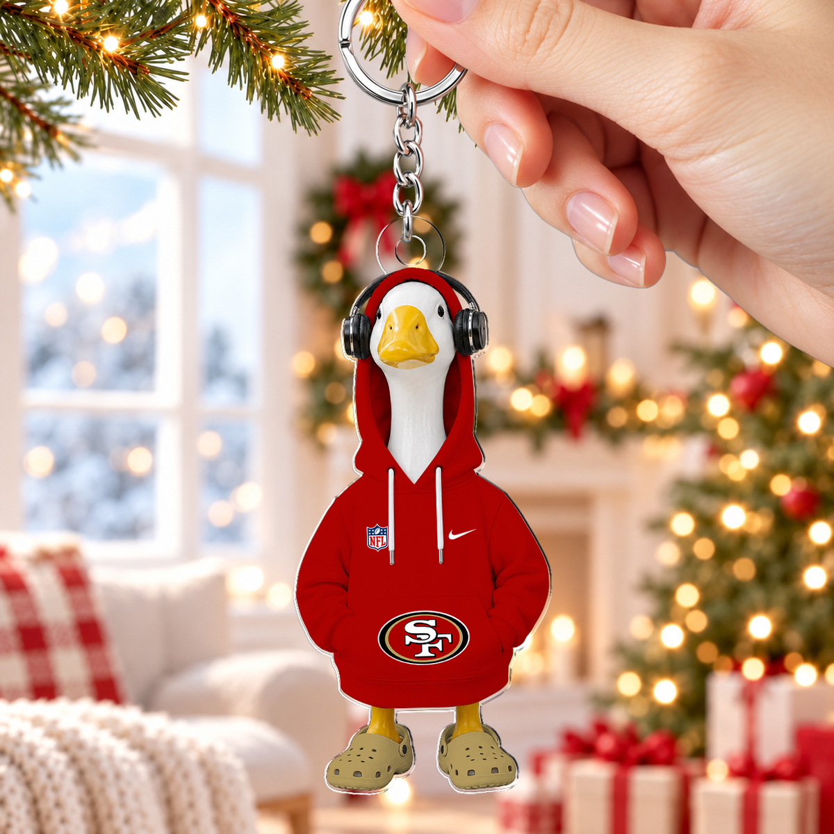 [TOUCHDOWN DEAL] NEW CUSTOMIZED NFL11 SF49 SAN FRANCISCO 49ERS ACRYLIC KEYCHAIN