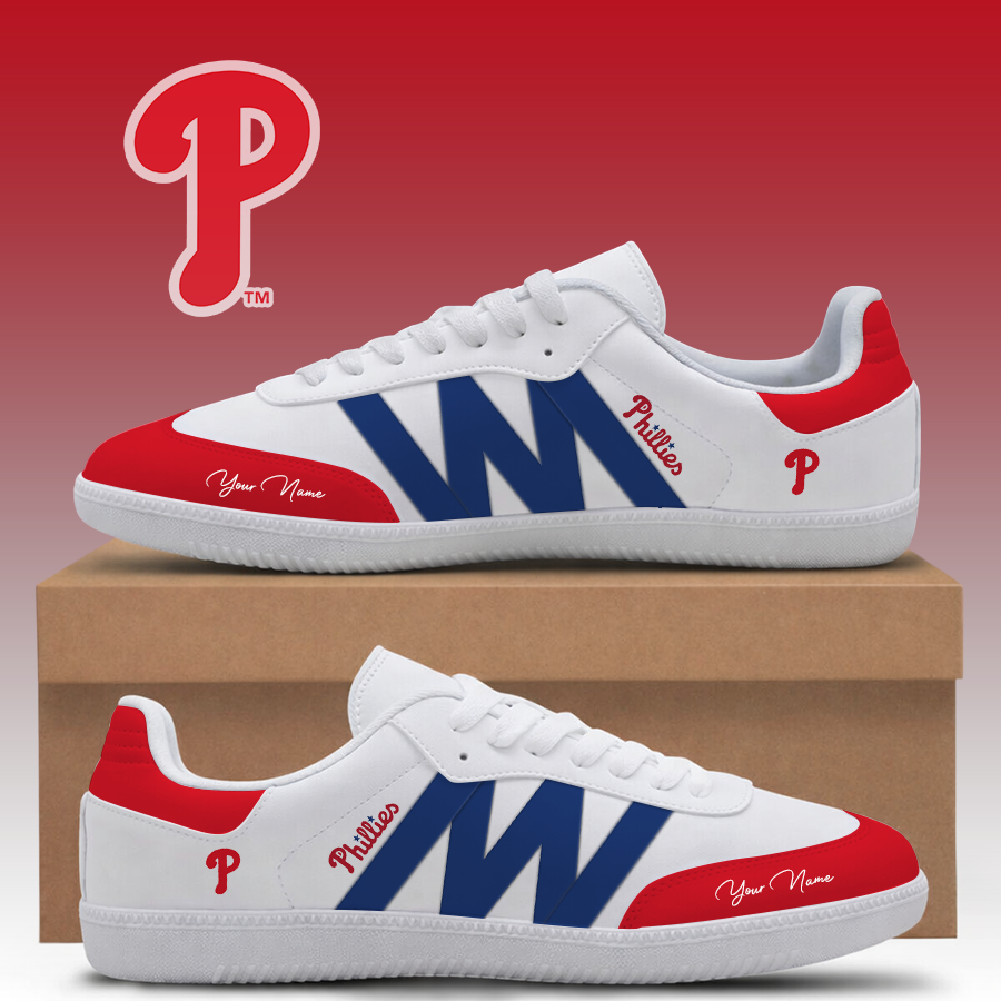 [HOMERUN DEAL] NEW CUSTOMIZED MLB11 PPS PHILADELPHIA PHILLIES CLASSIC SNEAKERS