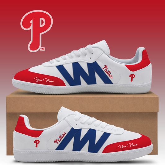 [HOMERUN DEAL] NEW CUSTOMIZED MLB11 PPS PHILADELPHIA PHILLIES CLASSIC SNEAKERS