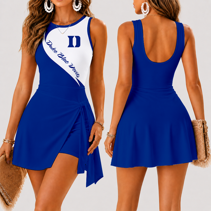 [SLAM DUNK DEAL] NEW CUSTOMIZED NCAA MAM12 DLD DUKE BLUE DEVILS WOMEN'S SUMMER SKORT DRESS