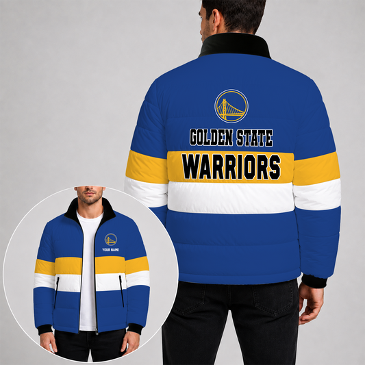 [SLAM DUNK DEAL] NEW CUSTOMIZED NBA12 GSW THE WARRIORS PUFFER JACKET