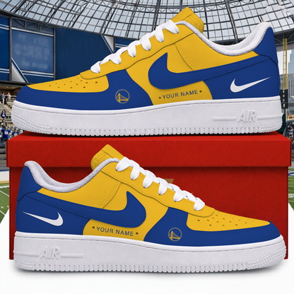 [SLAM DUNK DEAL] NEW CUSTOMIZED NBA12 GSW GOLDEN STATE WARRIORS AF1 SHOES