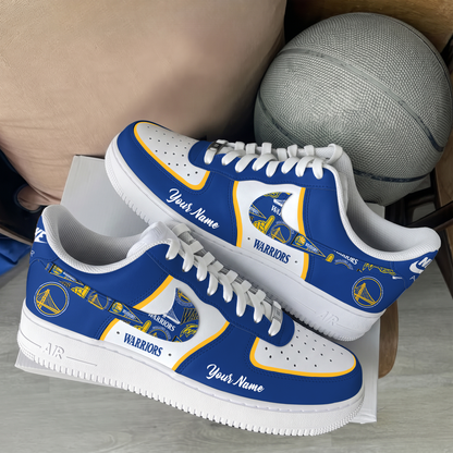 [SLAM DUNK DEAL] NEW CUSTOMIZED NBA12 GSW GOLDEN STATE WARRIORS AF1 SHOES
