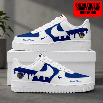 [SLAM DUNK DEAL] NEW CUSTOMIZED NBA12 GSW GOLDEN STATE WARRIORS AF1 SHOES