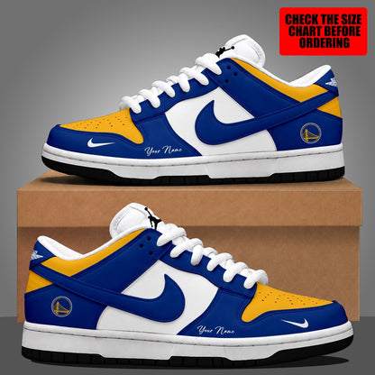 [SLAM DUNK DEAL] NEW CUSTOMIZED NBA12 GSW GOLDEN STATE WARRIORS DUNK LOW SHOES