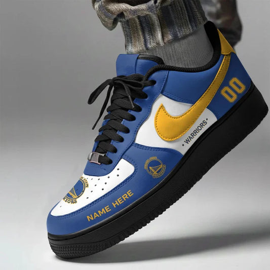 [SLAM DUNK DEAL] NEW CUSTOMIZED NBA12 GSW GOLDEN STATE WARRIORS AF1 SHOES