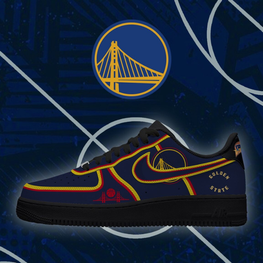 [SLAM DUNK DEAL] NEW CUSTOMIZED NBA12 GSW GOLDEN STATE WARRIORS AF1 SHOES