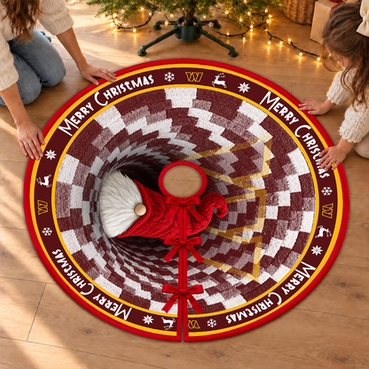 [TOUCHDOWN DEAL] NEW CUSTOMIZED NFL12 WTC THE COMMANDERS CHRISTMAS TREE SKIRT