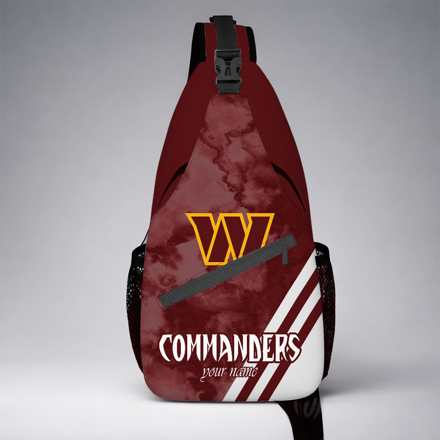 [TOUCHDOWN DEAL] NEW CUSTOMIZED NFL12 WTC WASHINGTON COMMANDERS SLING BAG