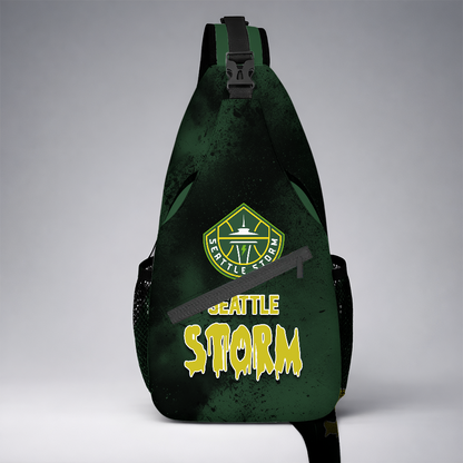[HOOPS SPECIAL] NEW CUSTOMIZED WNBA12 STS SEATTLE STORM SLING BAG