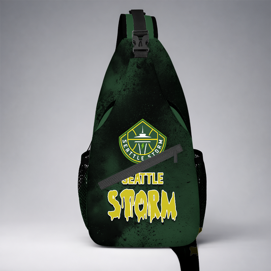 [HOOPS SPECIAL] NEW CUSTOMIZED WNBA12 STS SEATTLE STORM SLING BAG