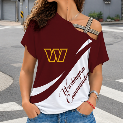 [TOUCHDOWN DEAL] NEW CUSTOMIZED NFL12 WTC WASHINGTON COMMANDERS SHOULDER SHIRT