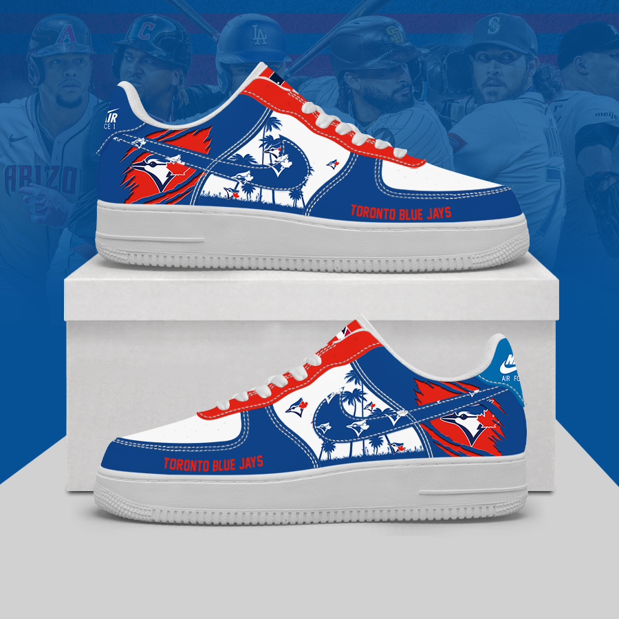 [HOMERUN DEAL] NEW CUSTOMIZED MLB12 TBJ TORONTO BLUE JAYS AF1 SHOES