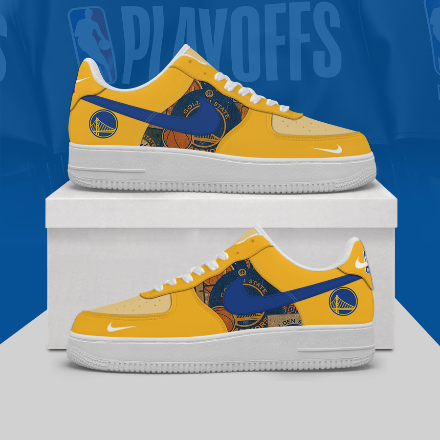 [SLAM DUNK DEAL] NEW CUSTOMIZED NBA12 GSW GOLDEN STATE WARRIORS AF1 SHOES