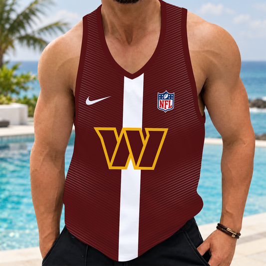 [TOUCHDOWN DEAL] NEW CUSTOMIZED NFL12 WTC WASHINGTON COMMANDERS UNISEX TANK TOP