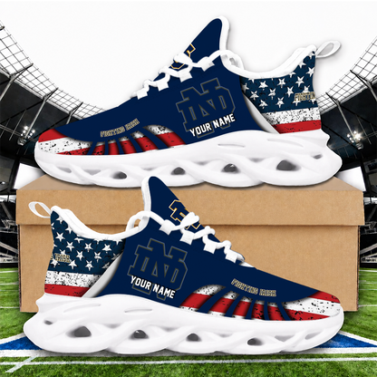 [PUCK DROP DEAL] NEW CUSTOMIZED NCAA MFF12 NFI NOTRE DAME FIGHTING IRISH UNISEX CLUNKY SNEAKERS