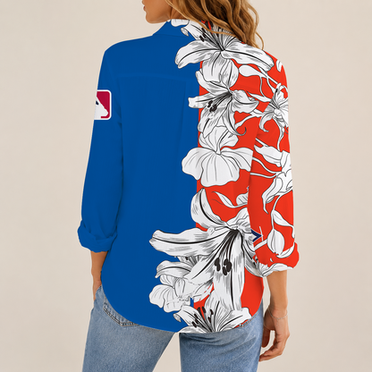 [HOMERUN DEAL] NEW CUSTOMIZED MLB12 TBJ TORONTO BLUE JAYS WOMEN CASUAL SHIRT