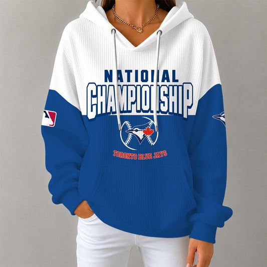 [HOMERUN DEAL] NEW CUSTOMIZED MLB12 TBJ TORONTO BLUE JAYS RIBBED HOODIE & SWEATSHIRT