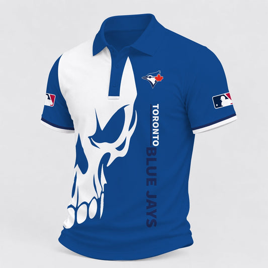[HOMERUN DEAL] NEW CUSTOMIZED MLB12 TBJ TORONTO BLUE JAYS POLO SHIRT
