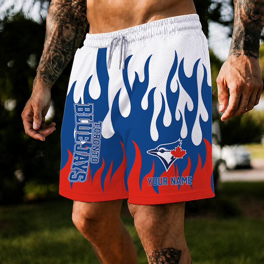 [HOMERUN DEAL] NEW CUSTOMIZED MLB12 TBJ TORONTO BLUE JAYS SHORT PANTS
