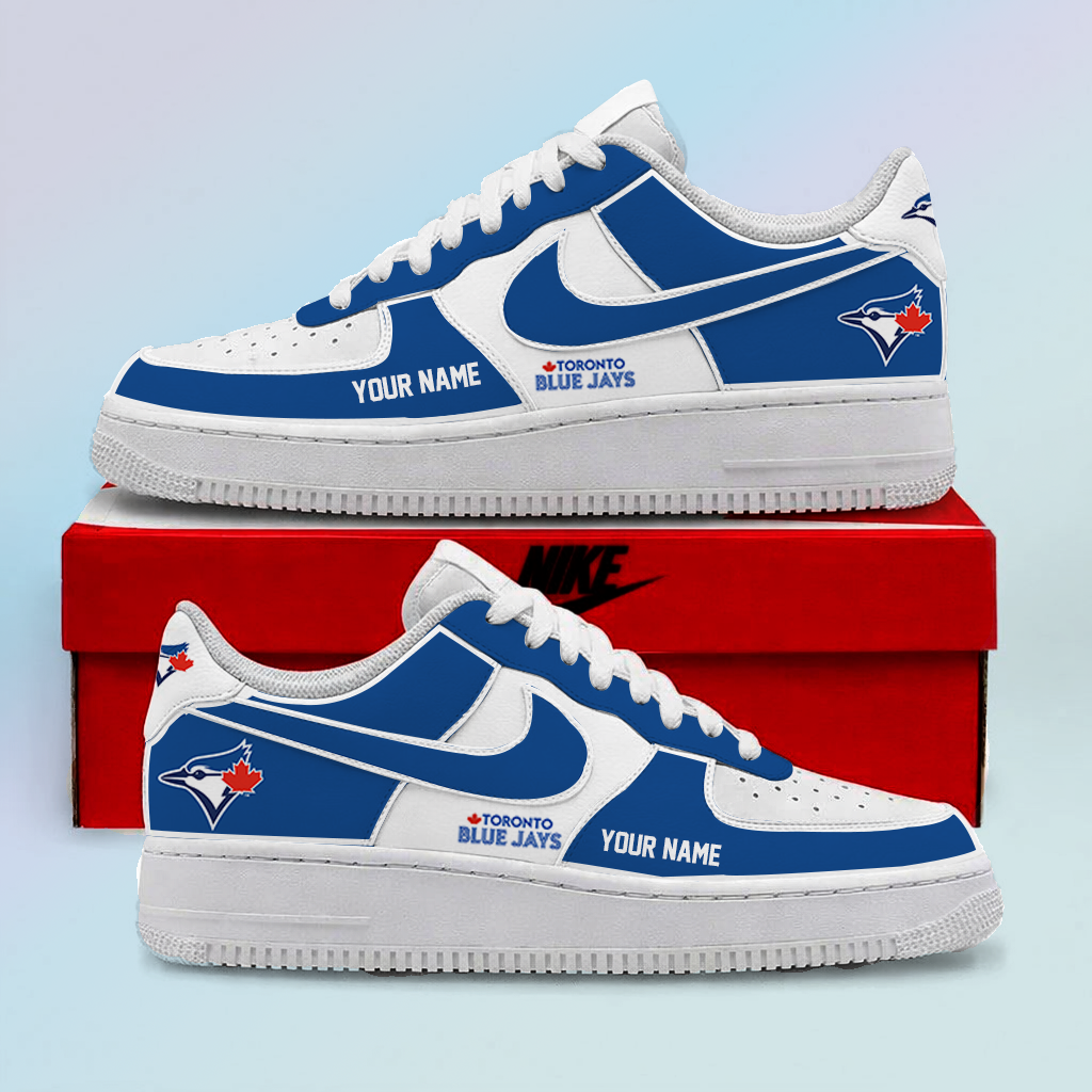 [HOMERUN DEAL] NEW CUSTOMIZED MLB12 TBJ TORONTO BLUE JAYS AF1 SHOES