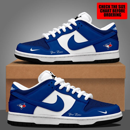 [HOMERUN DEAL] NEW CUSTOMIZED MLB12 TBJ TORONTO BLUE JAYS DUNK LOW SHOES