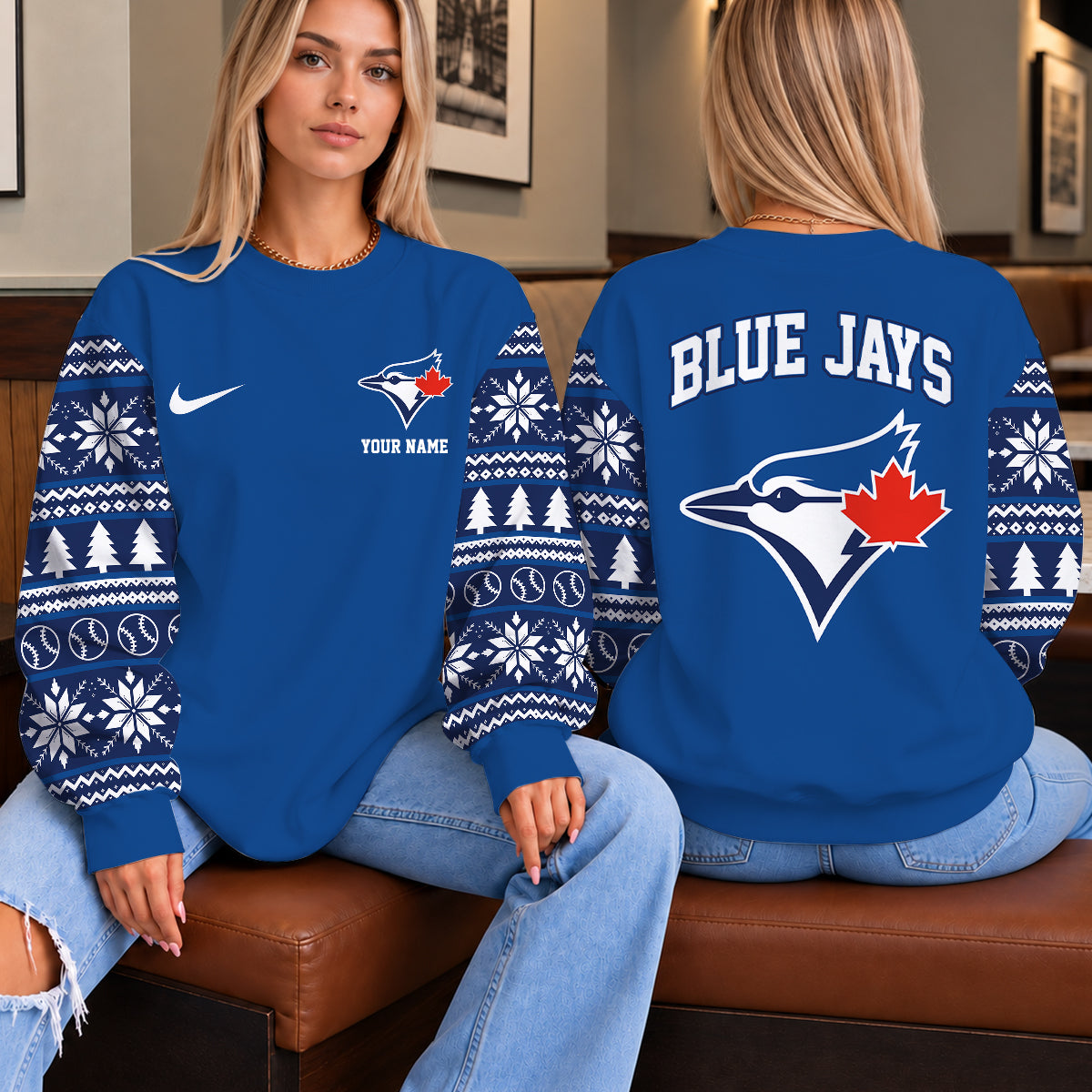 [HOMERUN DEAL] NEW CUSTOMIZED MLB12 TBJ THE BLUE JAYS UNISEX SWEATSHIRT