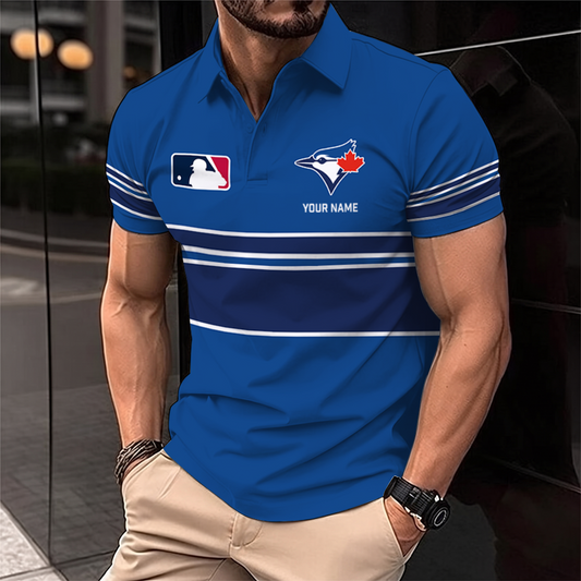 [HOMERUN DEAL] NEW CUSTOMIZED MLB12 TBJ TORONTO BLUE JAYS POLO SHIRT