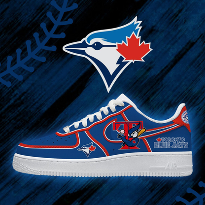 [HOMERUN DEAL] NEW CUSTOMIZED MLB12 TBJ TORONTO BLUE JAYS AF1 SHOES