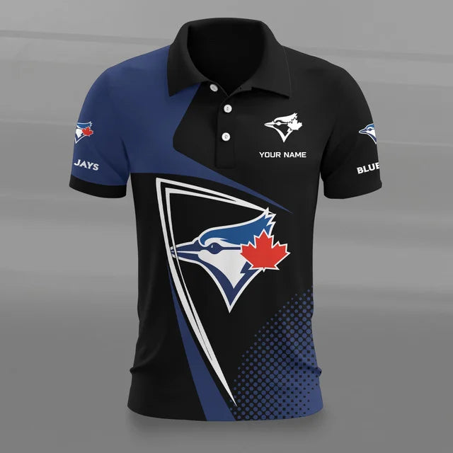 [HOMERUN DEAL] NEW CUSTOMIZED MLB12 TBJ TORONTO BLUE JAYS POLO SHIRT
