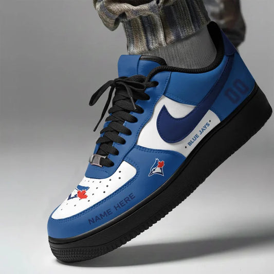 [HOMERUN DEAL] NEW CUSTOMIZED MLB12 TBJ TORONTO BLUE JAYS AF1 SHOES