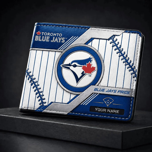 [HOMERUN DEAL] NEW CUSTOMIZED MLB12 TBJ TORONTO BLUE JAYS LEATHER WALLET