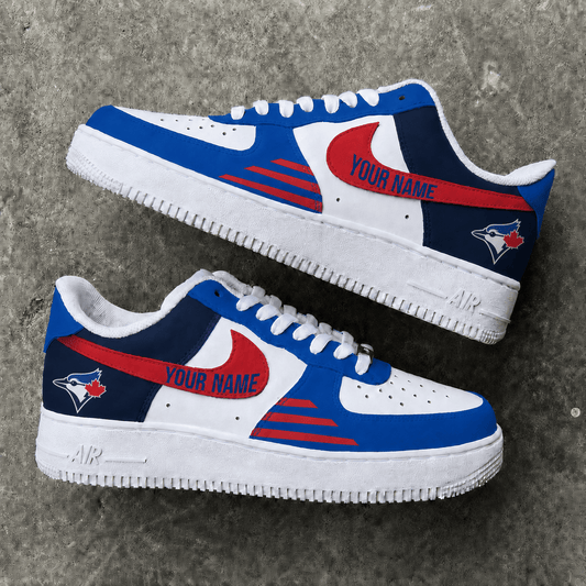 [HOMERUN DEAL] NEW CUSTOMIZED MLB12 TBJ TORONTO BLUE JAYS AF1 SHOES