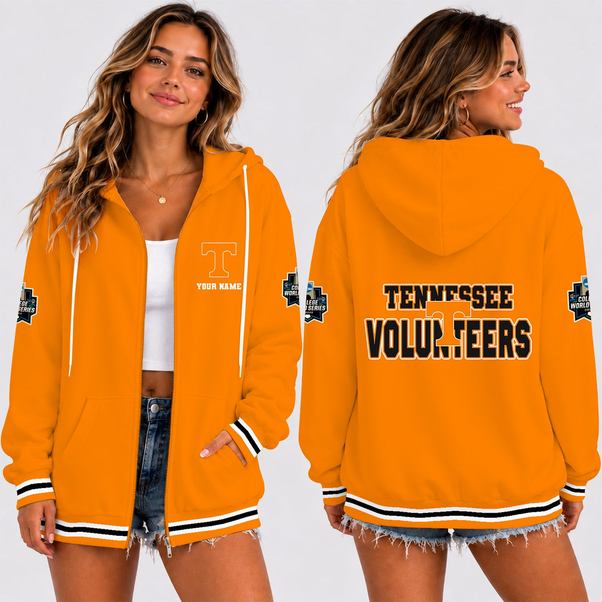 [HOMERUN DEAL] NEW CUSTOMIZED NCAA CWS12 TNV TENNESSEE VOLUNTEERS T-SHIRT, HOODIE, ZIP HOODIE