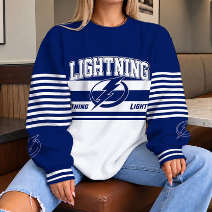 [PUCK DROP DEAL] NEW CUSTOMIZED NHL12 TPL THE LIGHTNING UNISEX SWEATSHIRT