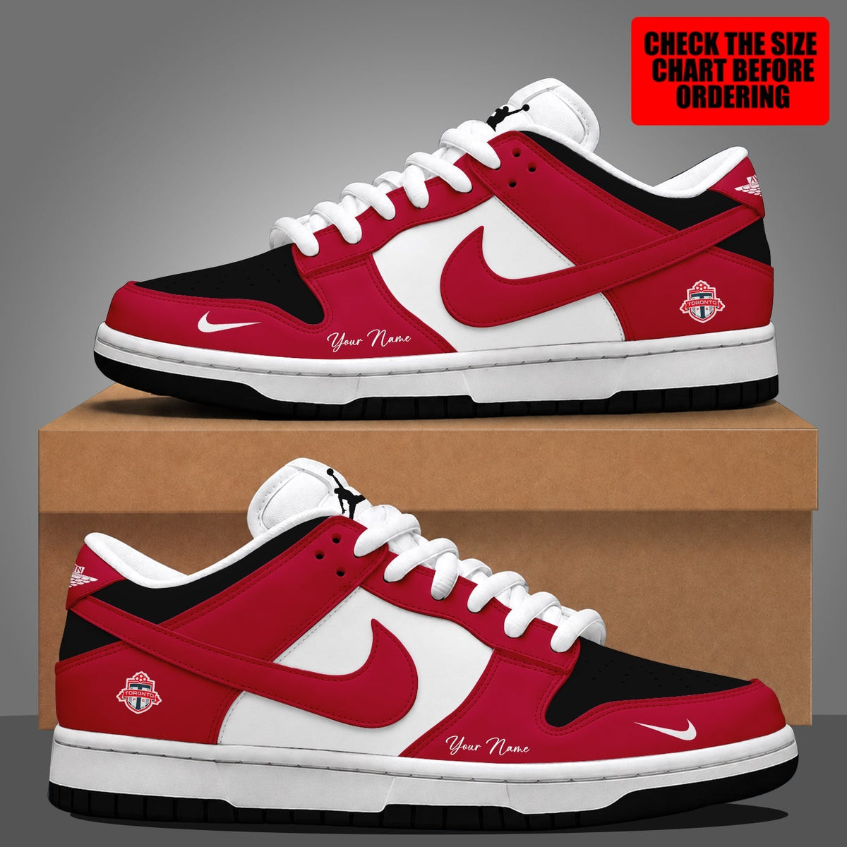 [GOAL DEAL] NEW CUSTOMIZED MLS12 TRT TORONTO FC DUNK LOW SHOES