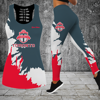 [GOAL DEAL] NEW CUSTOMIZED MLS12 TRT TORONTO FC HOLLOW TANK TOP & LEGGINGS SET