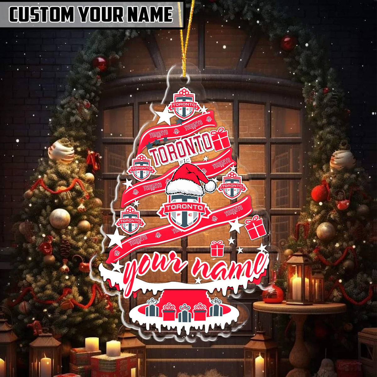 [GOAL DEAL] NEW CUSTOMIZED MLS12 TRT TORONTO FC CHRISTMAS ACRYLIC ORNAMENT