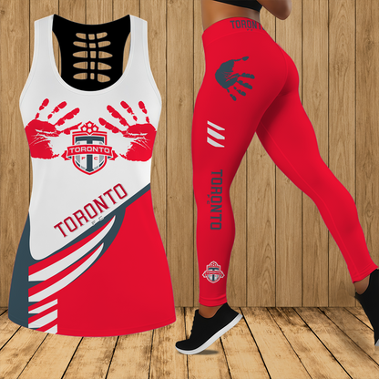 [GOAL DEAL] NEW CUSTOMIZED MLS12 TRT TORONTO FC HOLLOW TANK TOP & LEGGINGS SET
