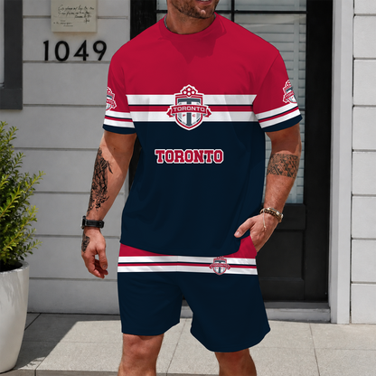 [GOAL DEAL] NEW CUSTOMIZED MLS12 TRT TORONTO FC UNISEX T-SHIRT & SHORTS SET