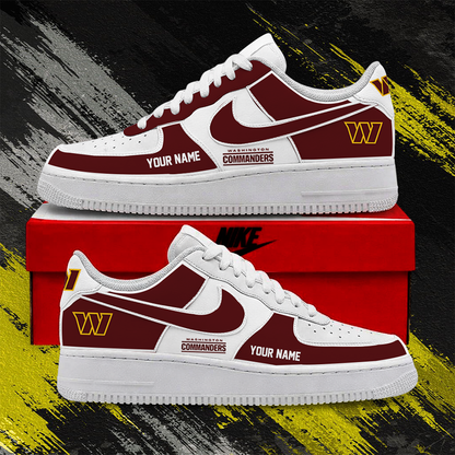 [TOUCHDOWN DEAL] NEW CUSTOMIZED NFL12 WTC WASHINGTON COMMANDERS AF1 SHOES